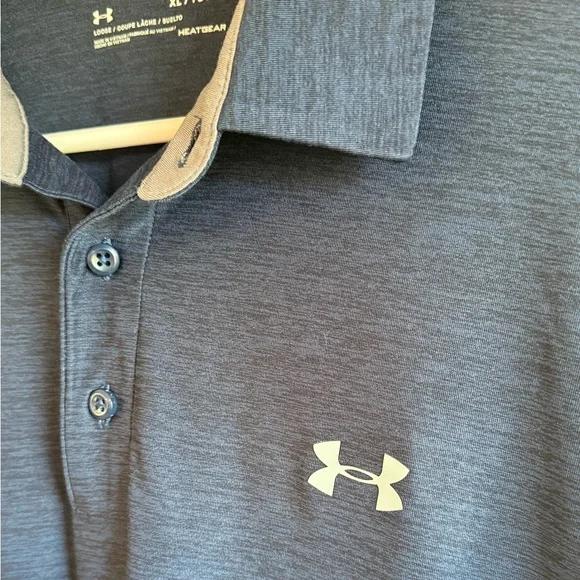 Under Armour Men's UA Playoff Heathered Polo - Picture 5 of 5